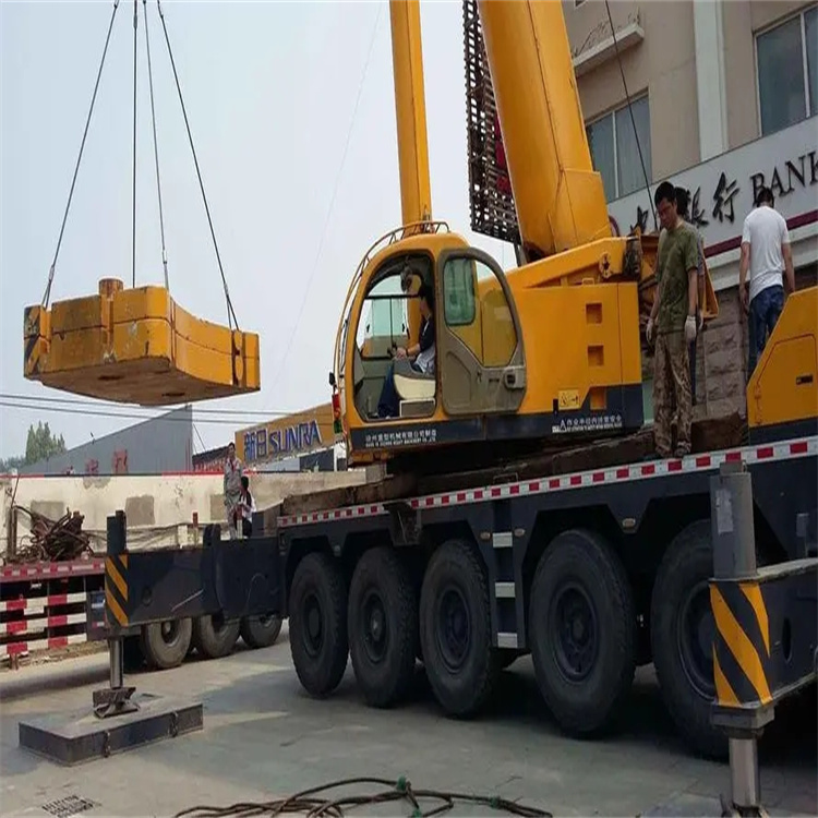 和庆镇当地吊车出租|机器吊装|75吨|工厂搬迁服务